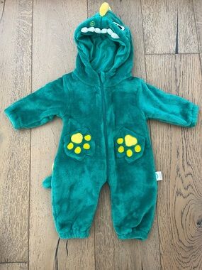 Dinosaur Costume Baby Boy Girl Halloween Dress Up Animal Hooded Romp 3-6 months